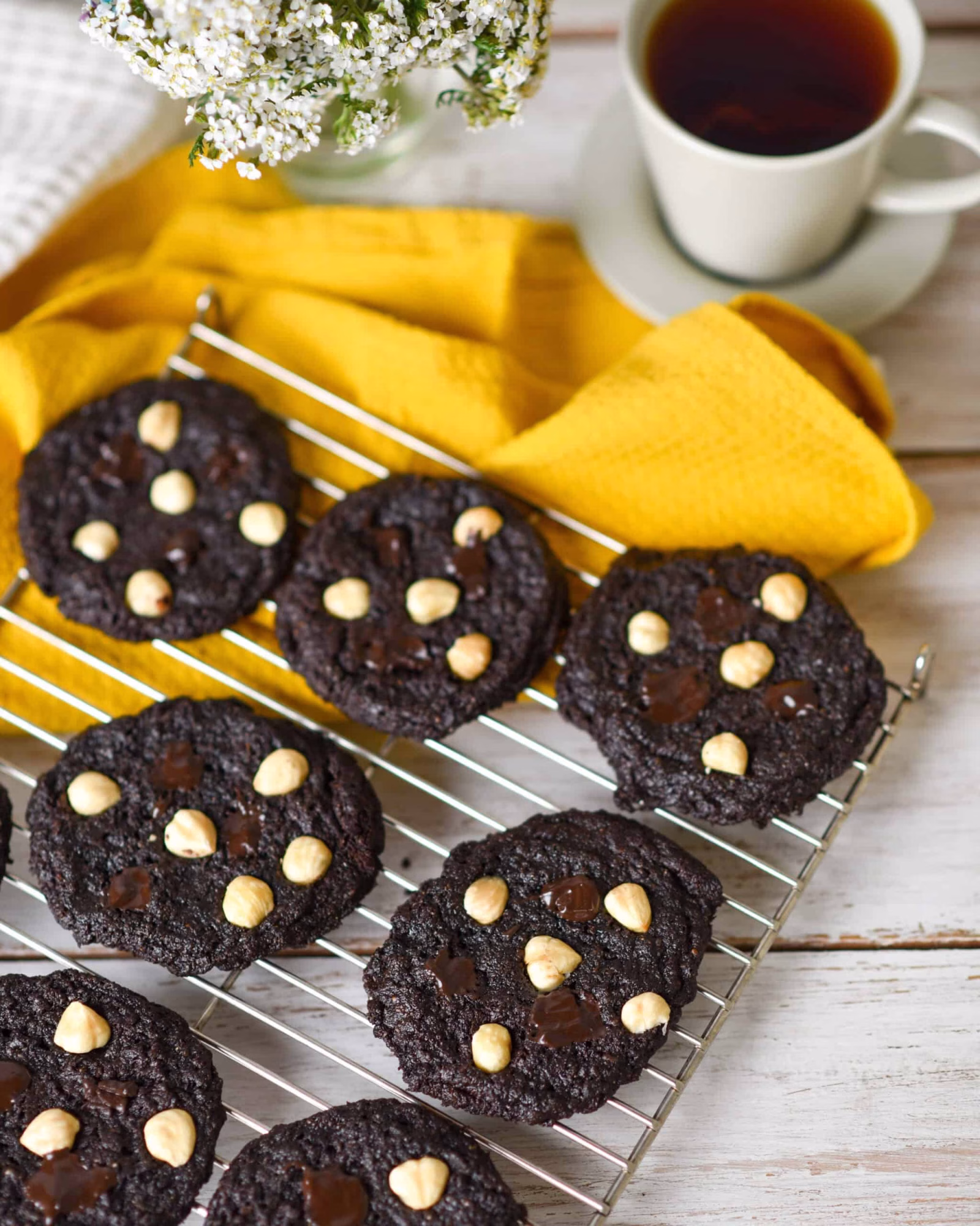 Dark hazelnut Vegan cookies