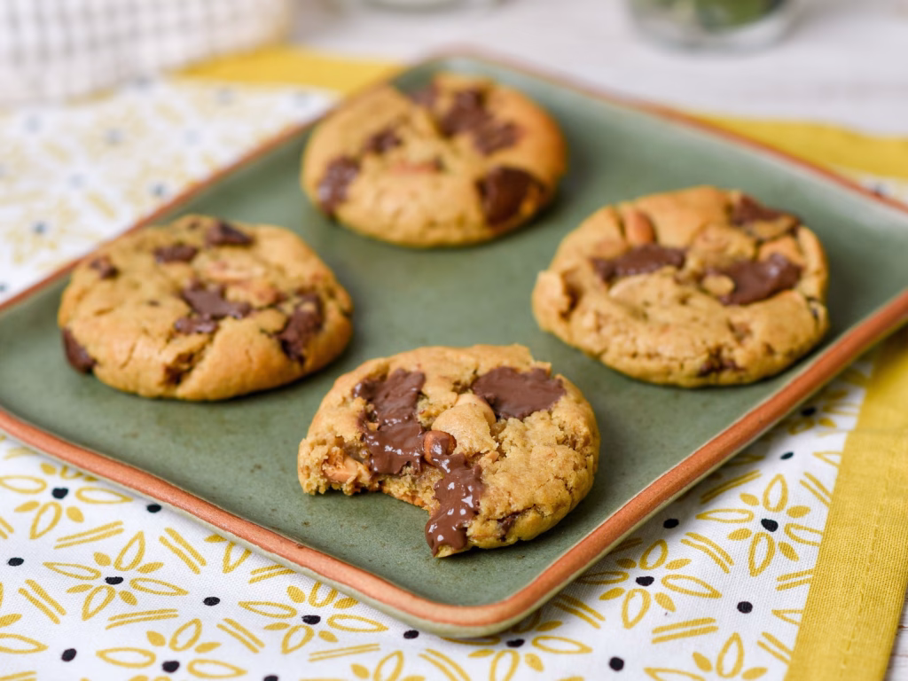 Tray of peanut butter cookies